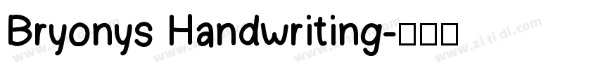 Bryonys Handwriting字体转换